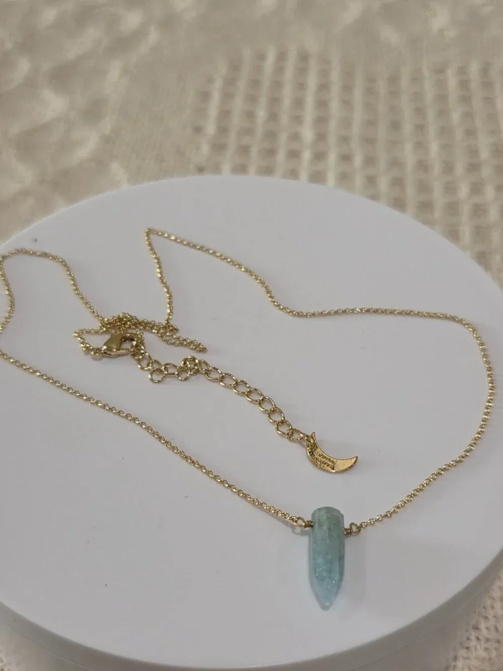 Luna Norte Amazonite Moon 14k Gold Plated Brass 18